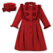 Sarah Louise Girls Red Coat and Hat